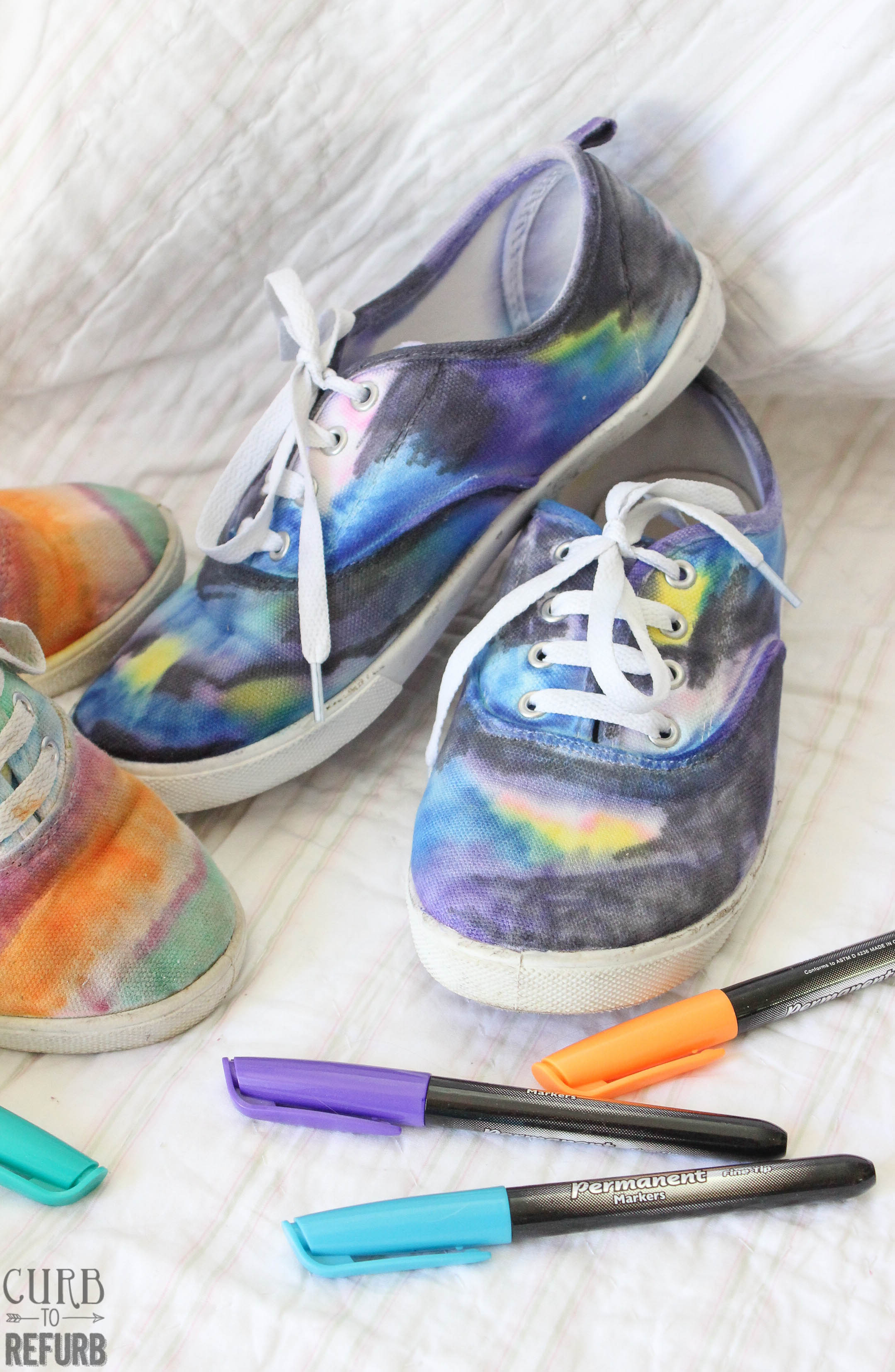 Coloring Shoes With Sharpies - CURB TO 